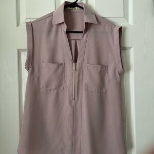 Sleeveless Mauve Top